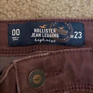 Burgundy Hollister Jeans